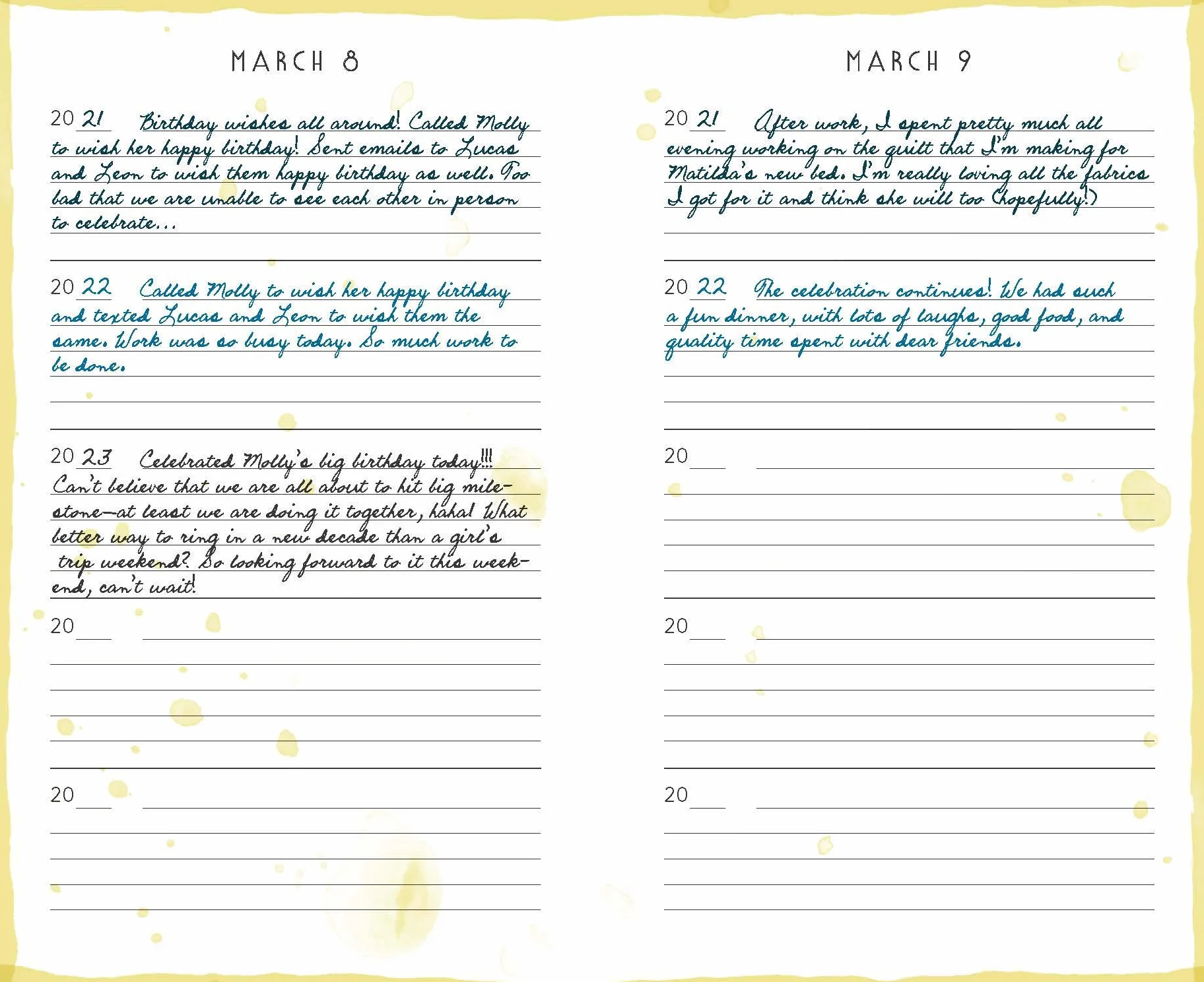 Rainbow One Line a Day: A Five-Year Memory Book