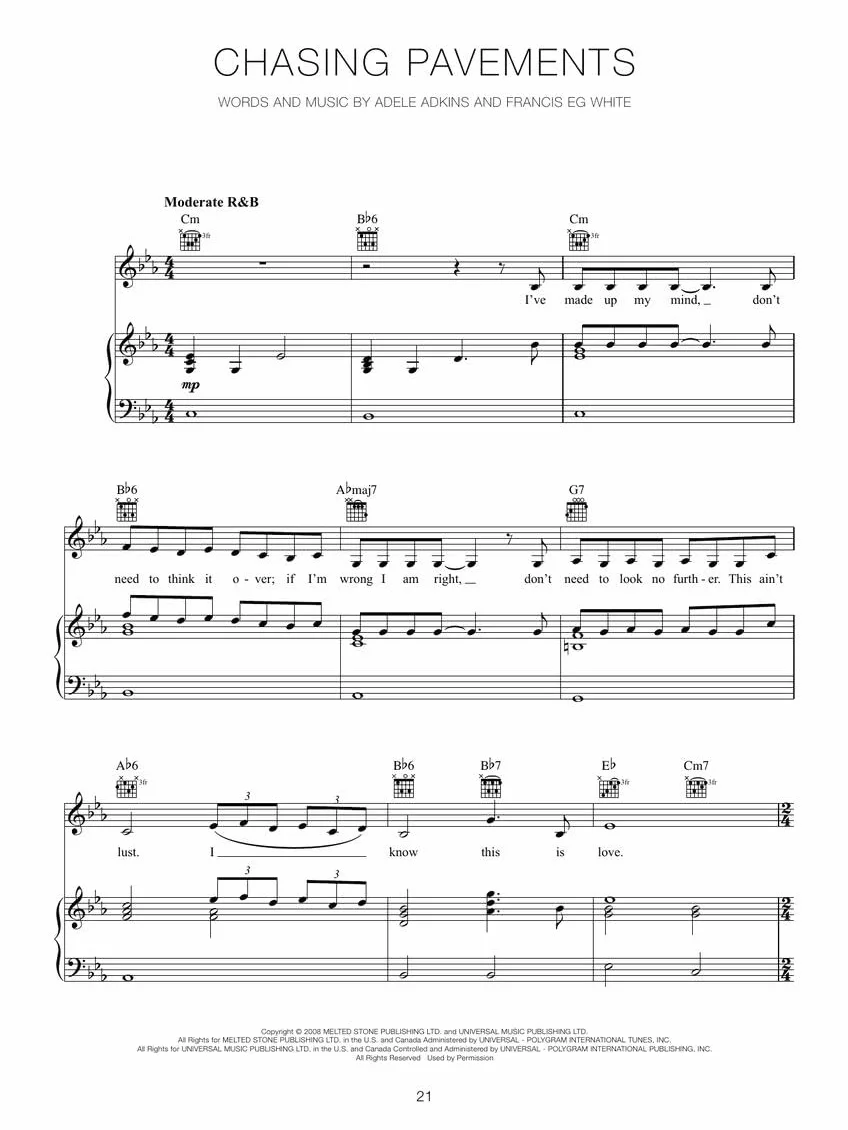 Adele: The Complete Collection - 62 Songs for Piano, Voice and Guitar