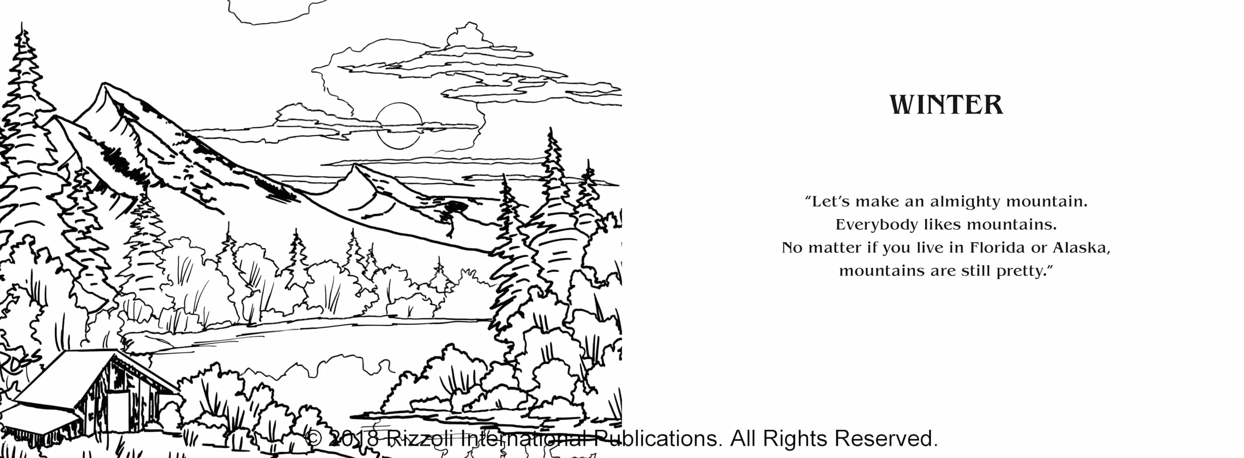 The Official Bob Ross Coloring Book: The Colors of the Four Seasons