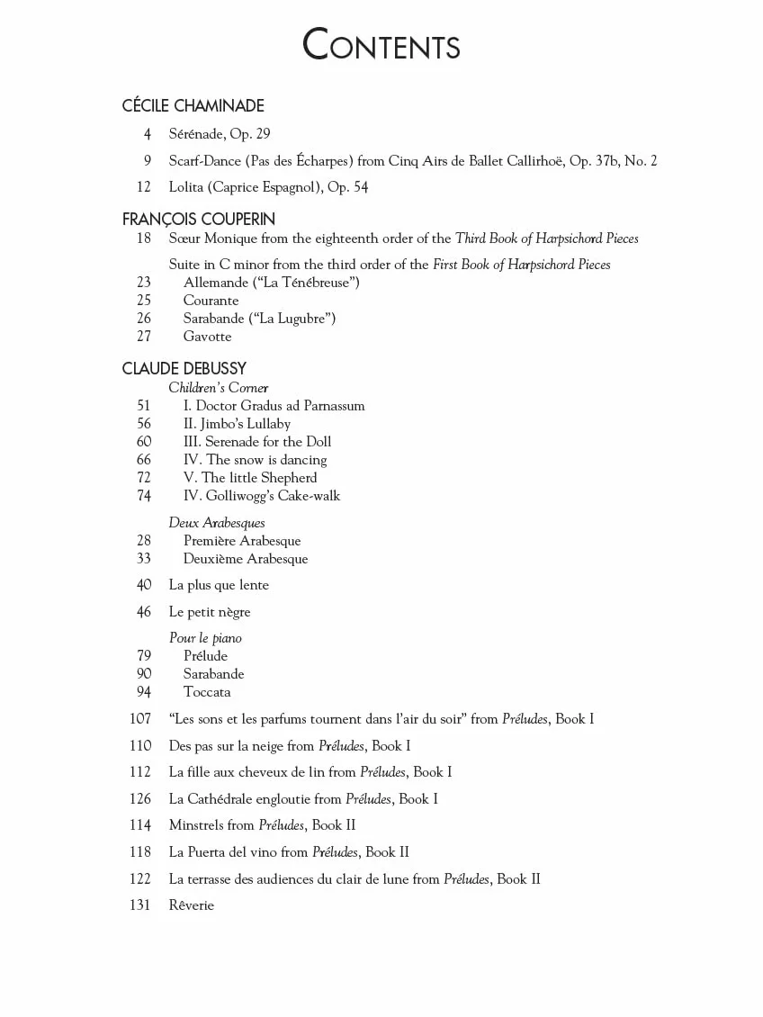 The French Piano Collection - 48 Pieces by Chaminade, Couperin, Debussy, Faure, Ravel, and Satie: Schirmer's Library of Musical Classics Volume 2118
