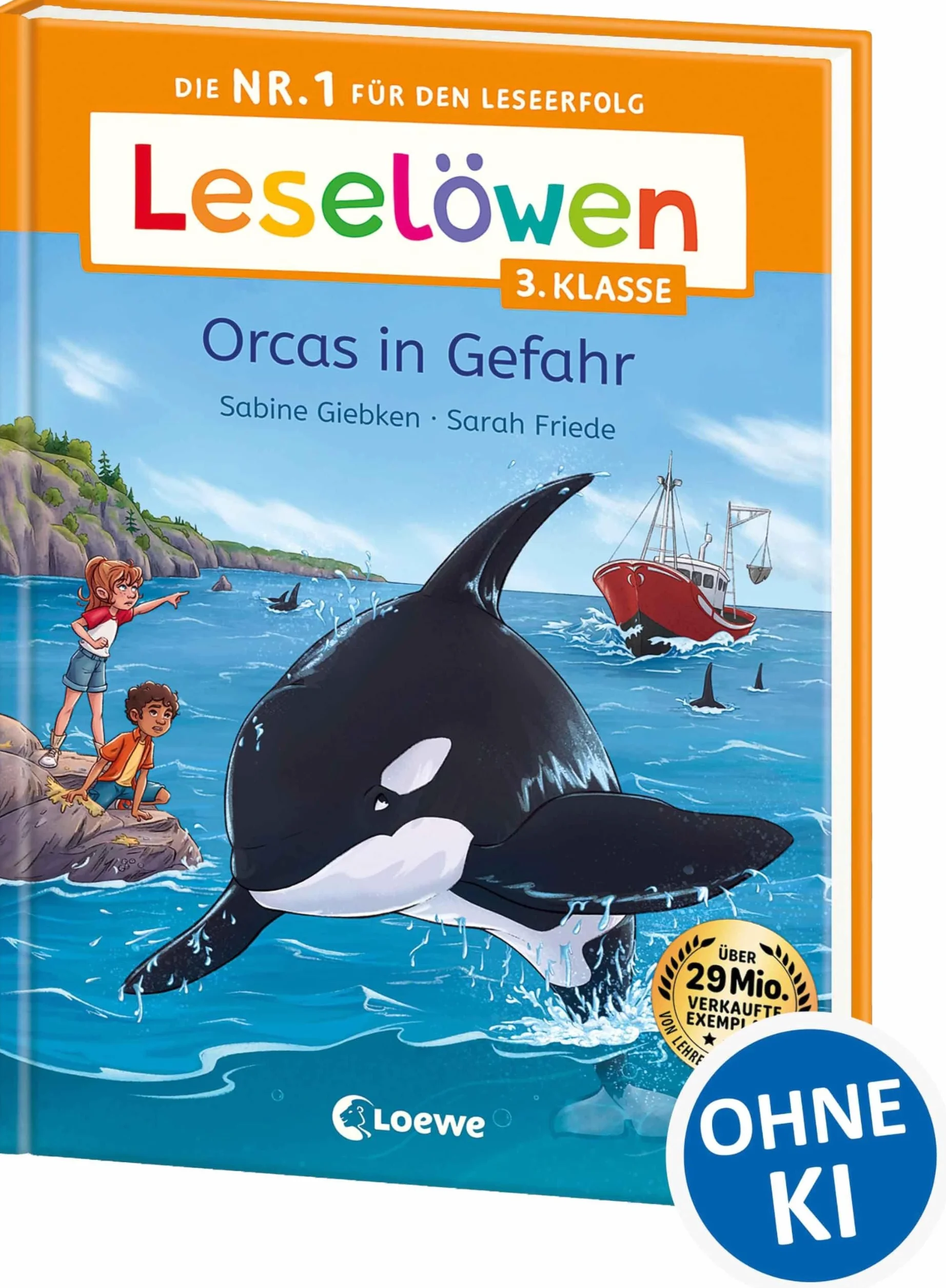 Leselöwen 3. Klasse Orcas in Gefahr - Leselernschrift ABeZeh - Lesespaß ab 8 Jahren