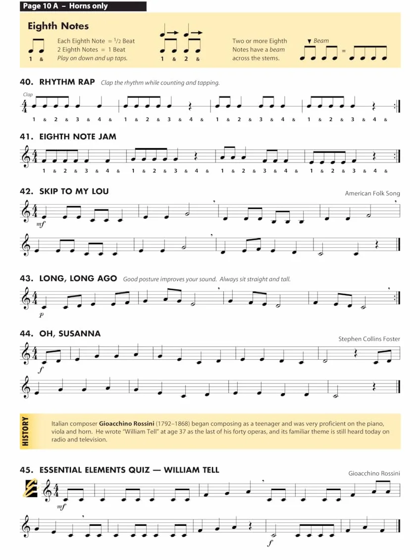Essential Elements for Band Book 1 F Horn with EEi Online Recordings