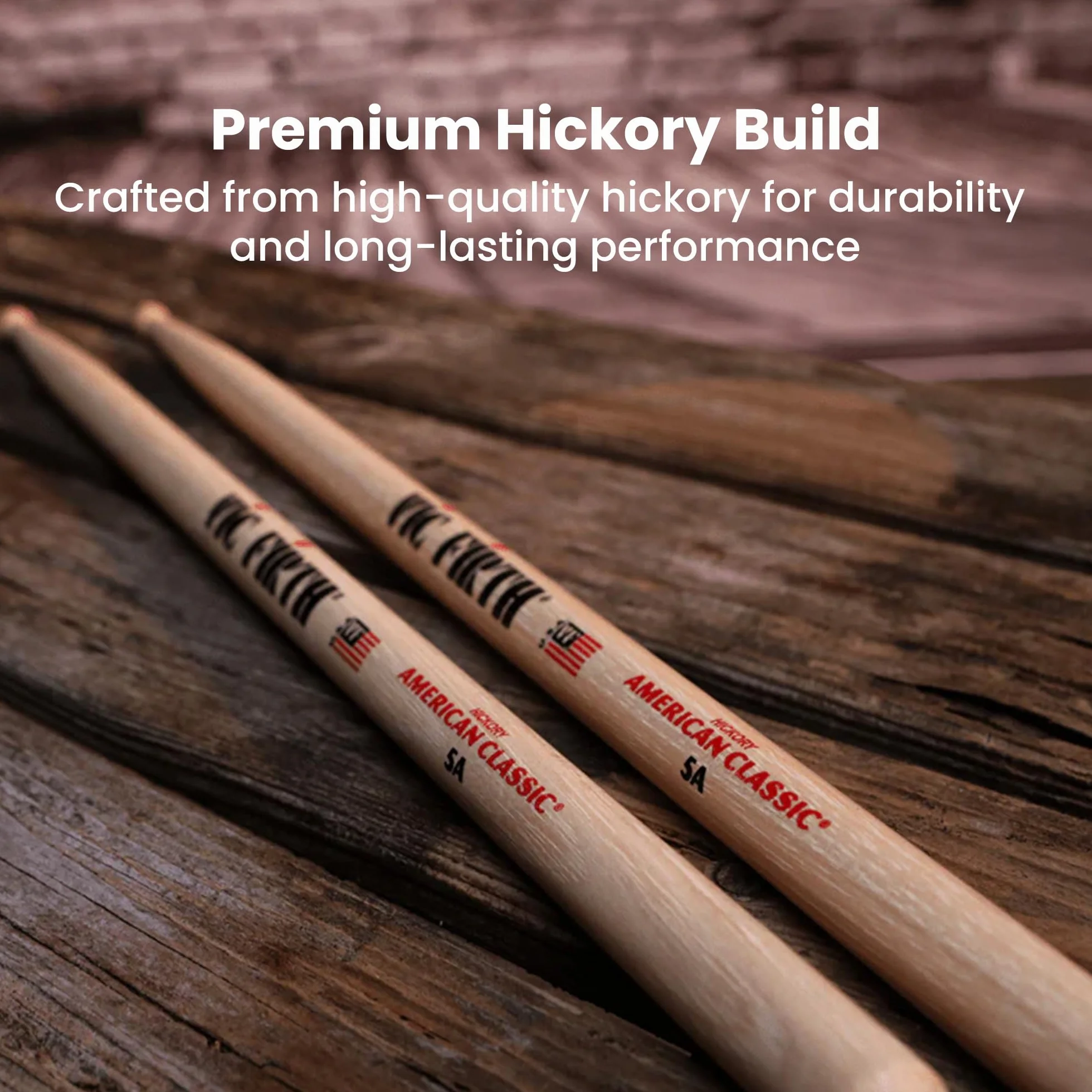 Vic Firth Zestaw pałek perkusyjnych American Classic 5A z drewnianą główką 4 za 3