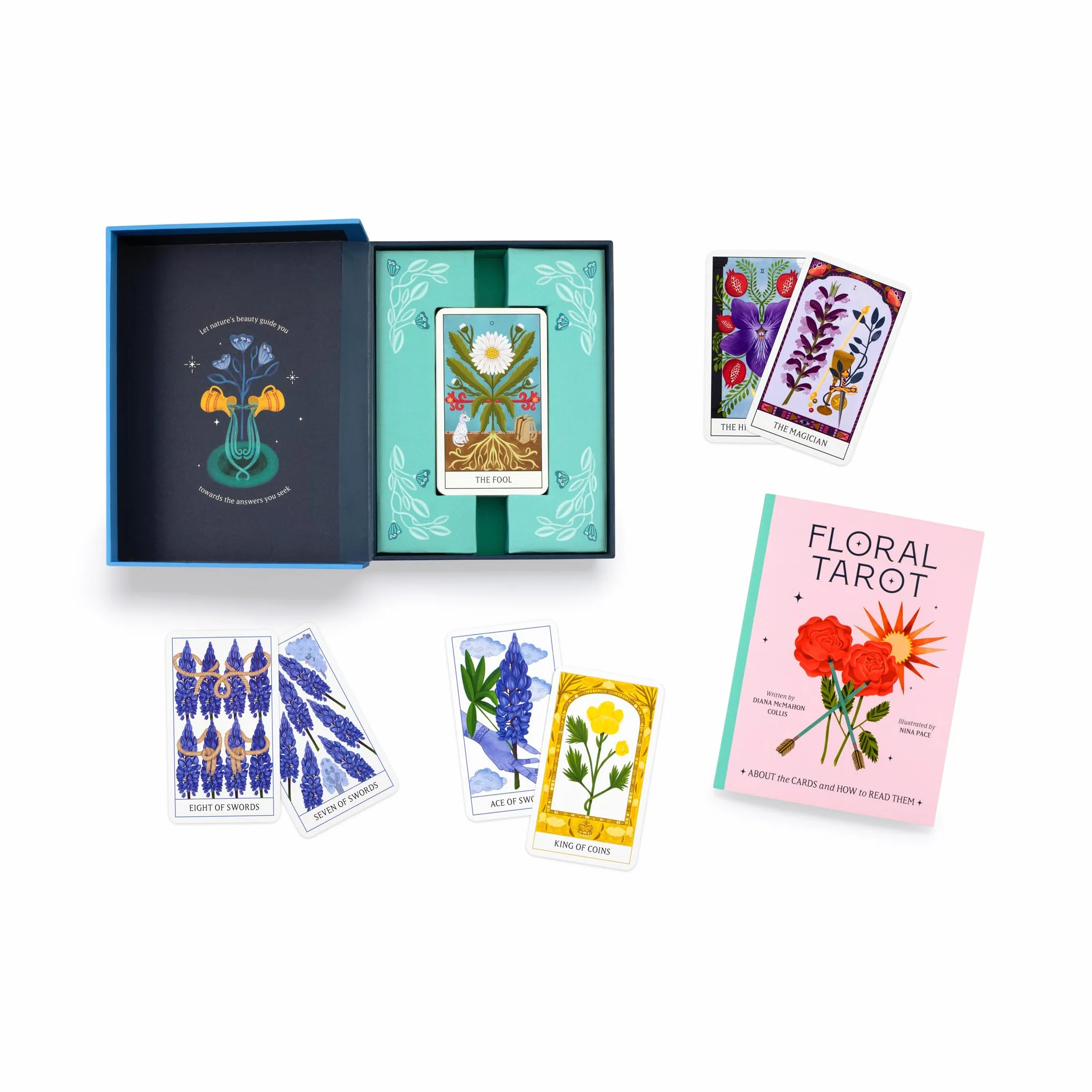 Floral Tarot: 78-Card Deck and Guidebook