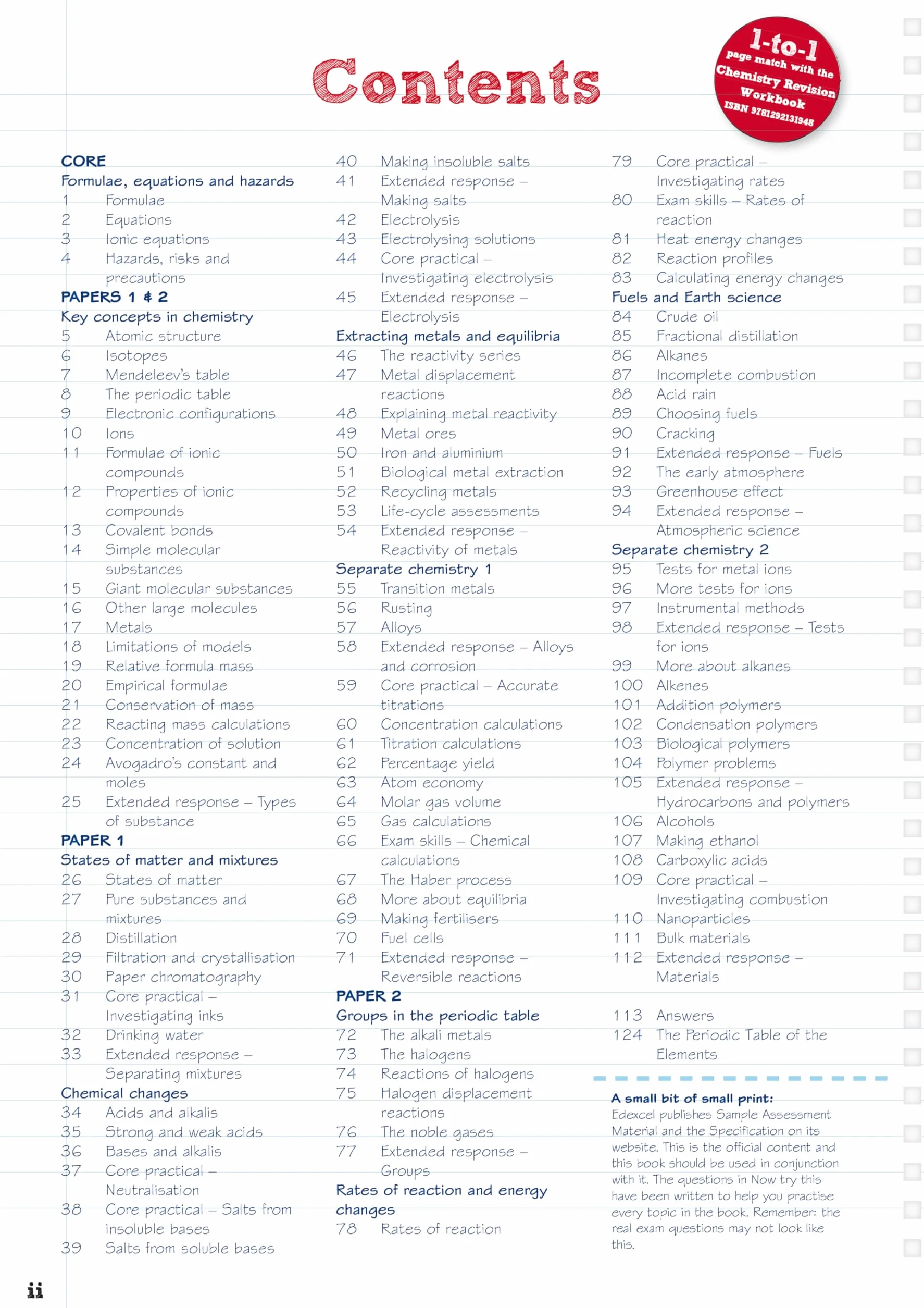 Revise Edexcel GCSE (9-1) Chemistry Higher Revision Guide: (with free online edition)