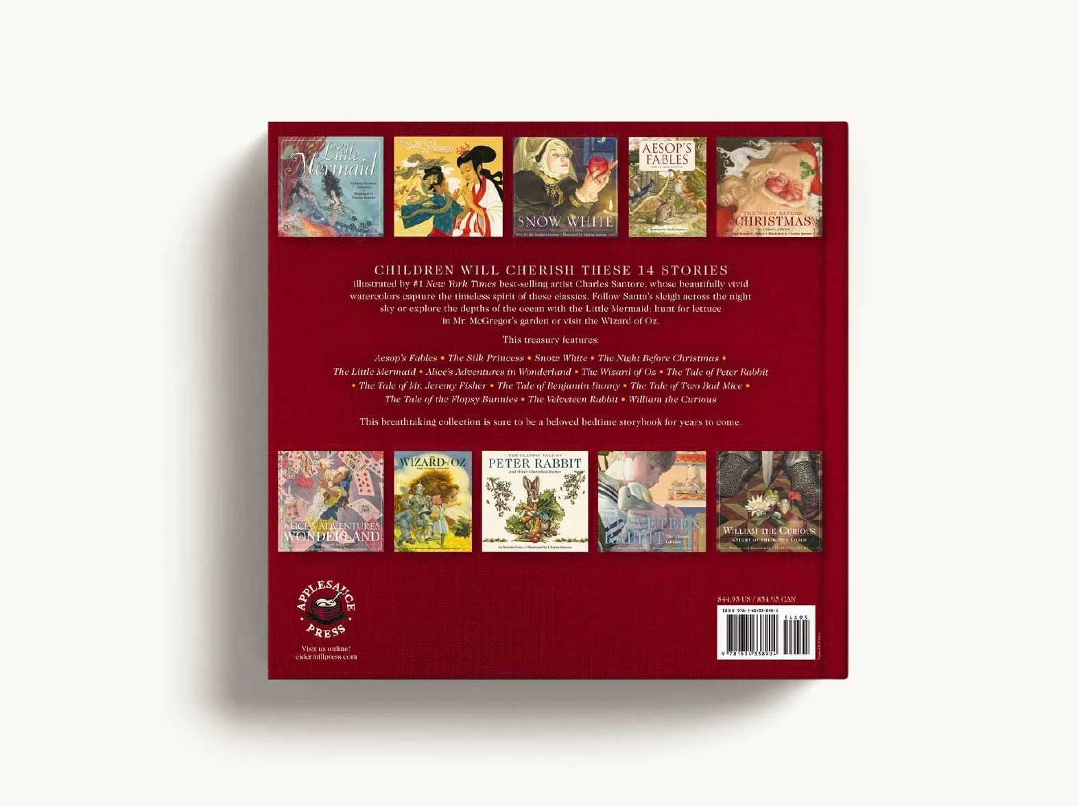 The Illustrated Treasury of Classic Children's Stories: Featuring 14 Classic Children's Books Illustrated by Charles Santore, Acclaimed Illustrator
