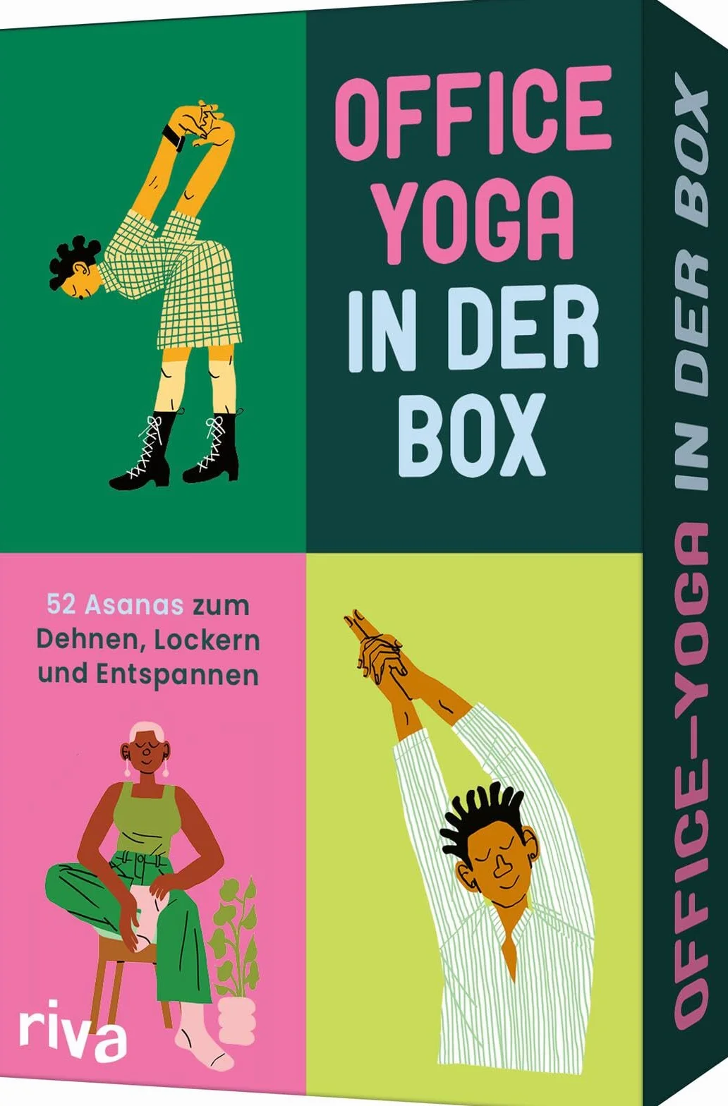 Office-Yoga in der Box: 52 Asanas zum Dehnen, Lockern und Entspannen | Karten mit Übungen für Büro und Homeoffice