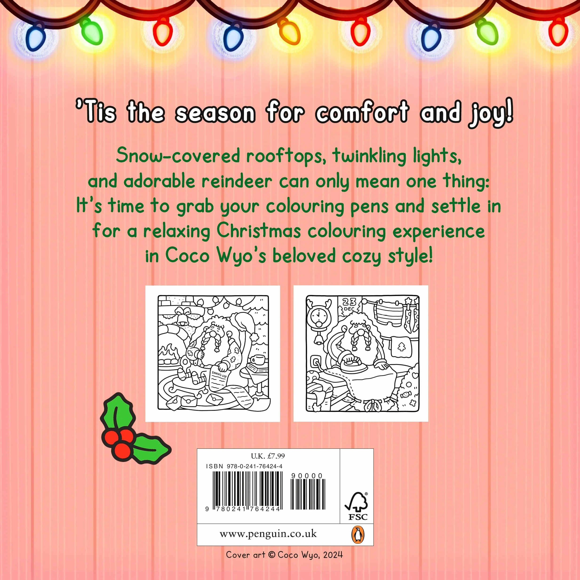 Cozy Christmas: Cute Festive Colouring Book