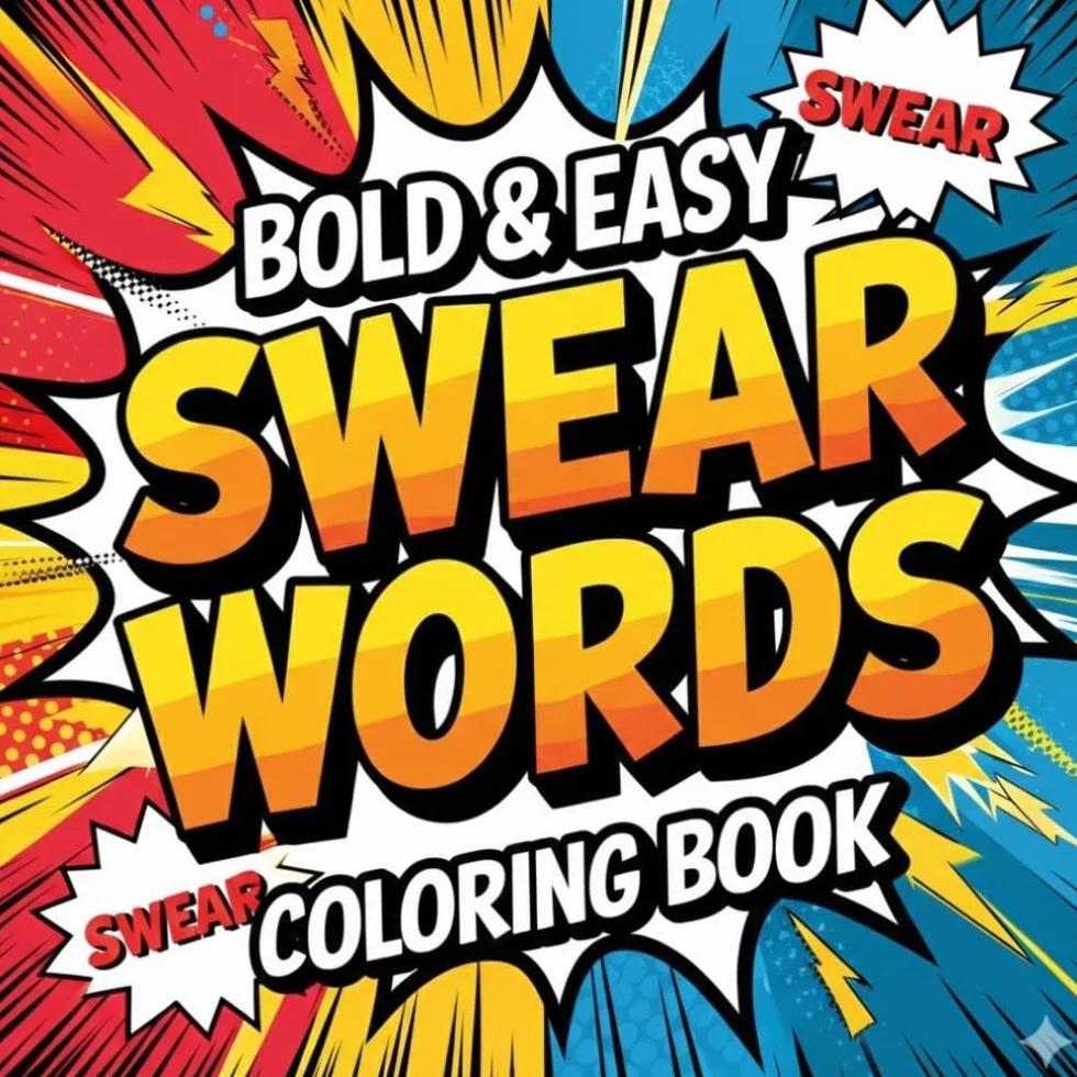 Swear Words Coloring Book: Cuss & Color 50 Stress-Relieving Swear Word Designs For Adults