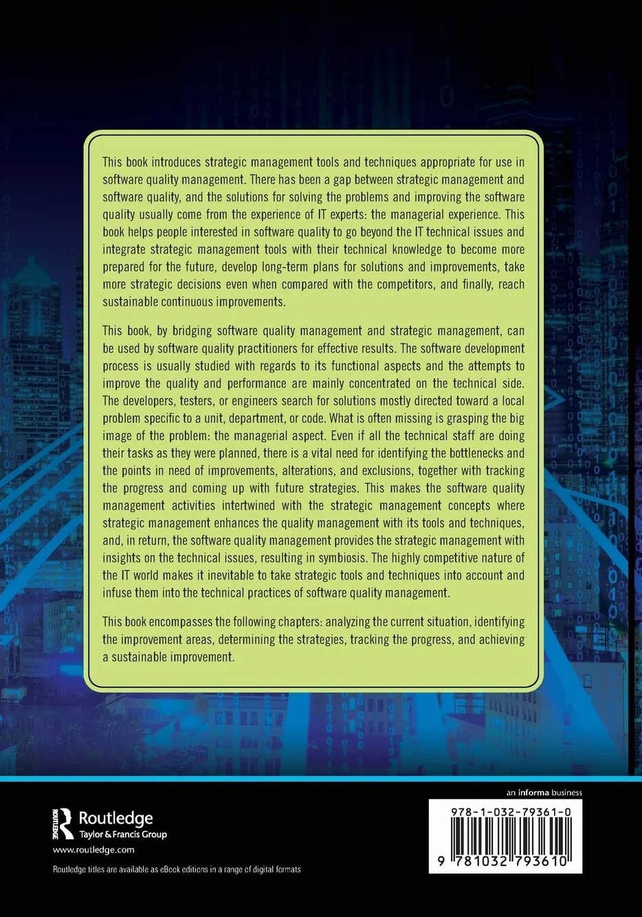 Strategic Software Quality Management: Sustainable Continuous Improvement