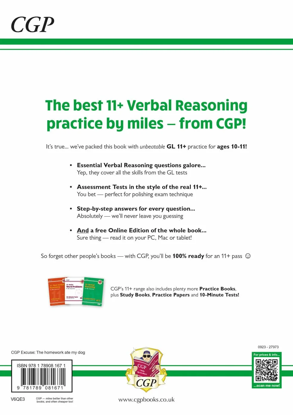 11+ GL Verbal Reasoning Practice Book & Assessment Tests - Ages 10-11 (with Online Edition)