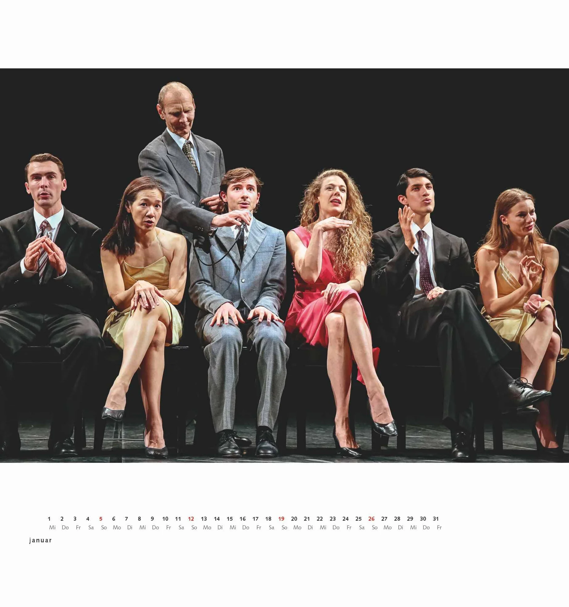 DUMONT Wandkalender Pina Bausch Tanztheater Wuppertal 2025 45x48 cm Fotokunst-Kalender