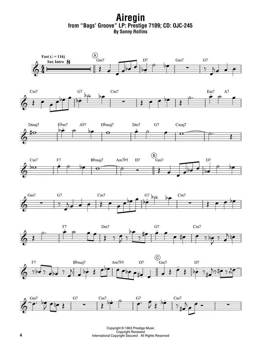 Miles Davis Omnibook: For BB Instruments