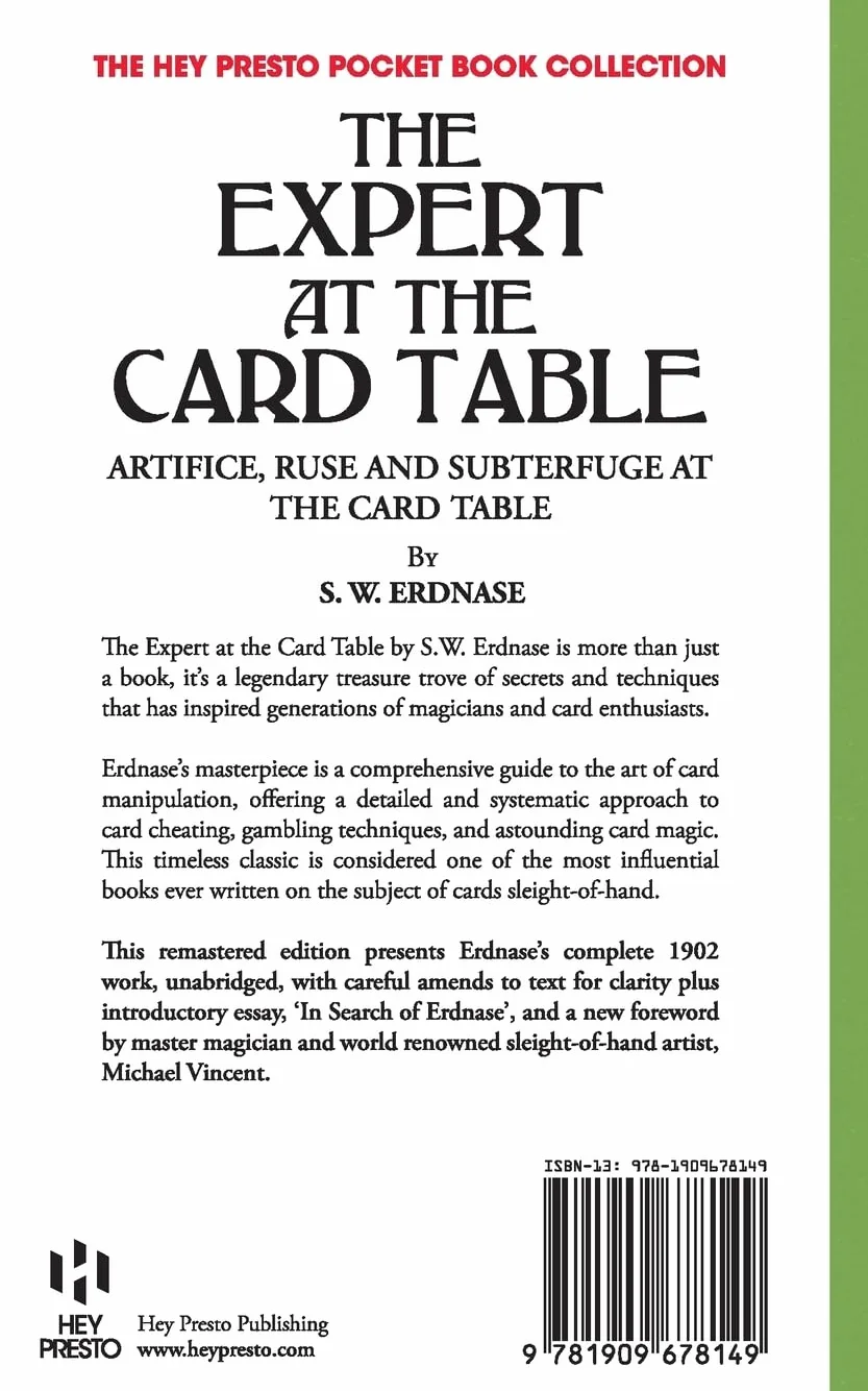 The Expert at the Card Table (Hey Presto Magic Book): Artifice, Ruse and Subterfuge at the Card Table