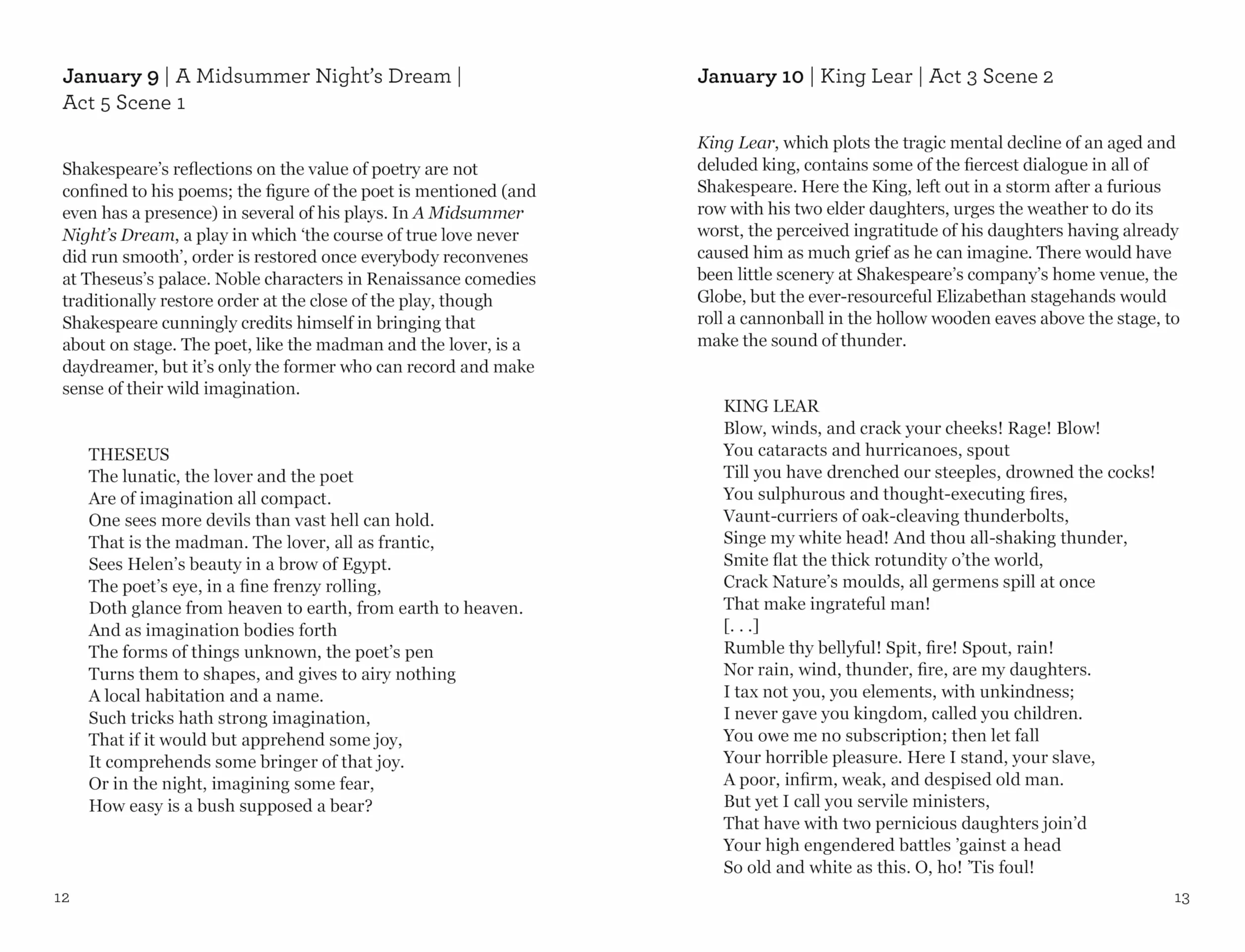 Shakespeare for Every Day of the Year