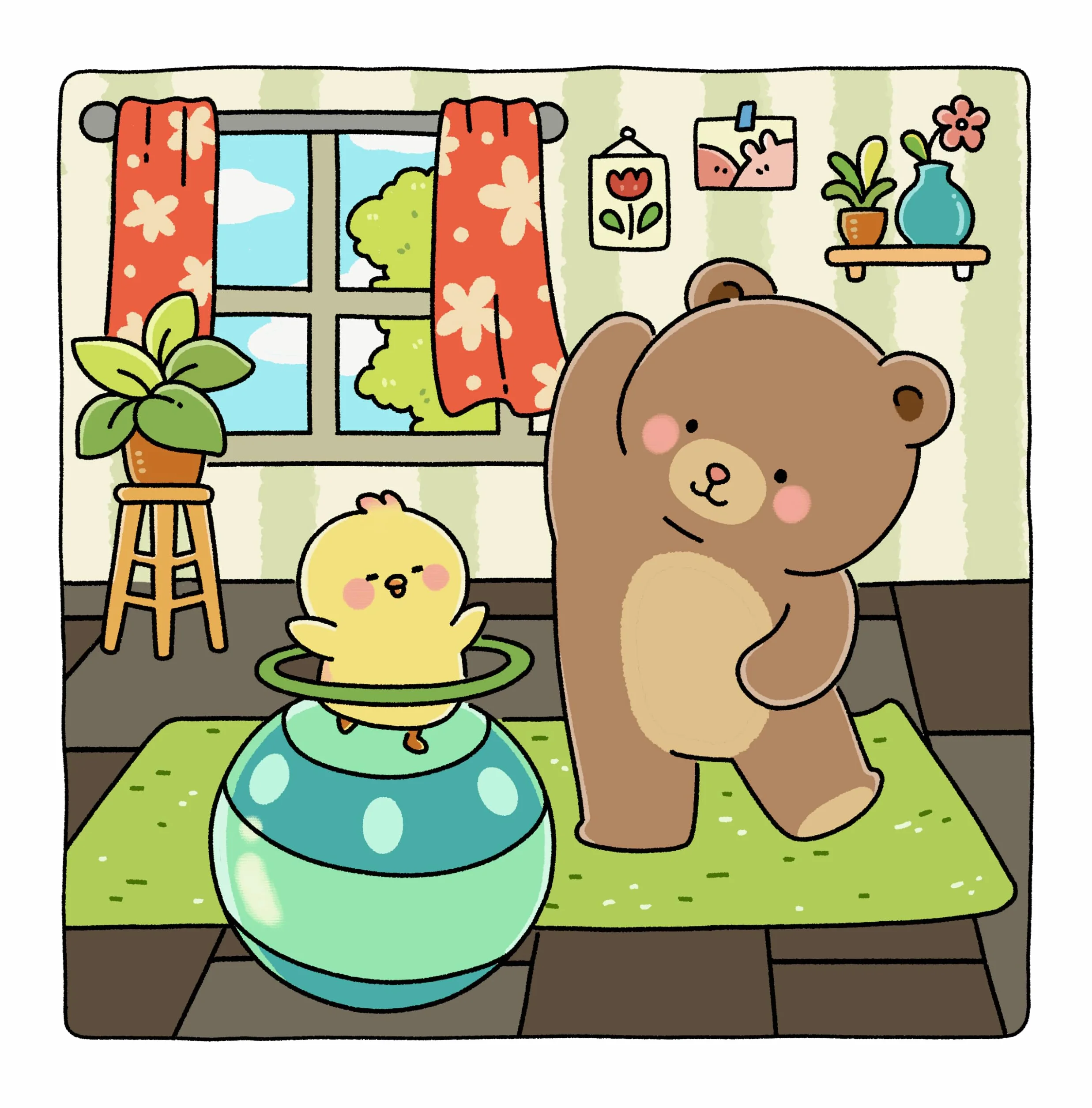 Gummy & Pecky: Super Cute Coloring Book for Adults and Teens about Besties and Their Heartwarming Adventures