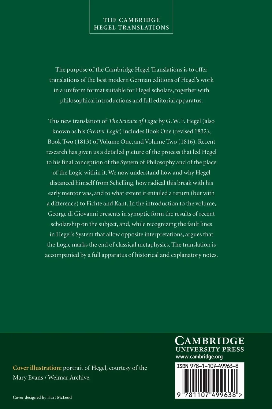 Georg Wilhelm Friedrich Hegel: The Science of Logic