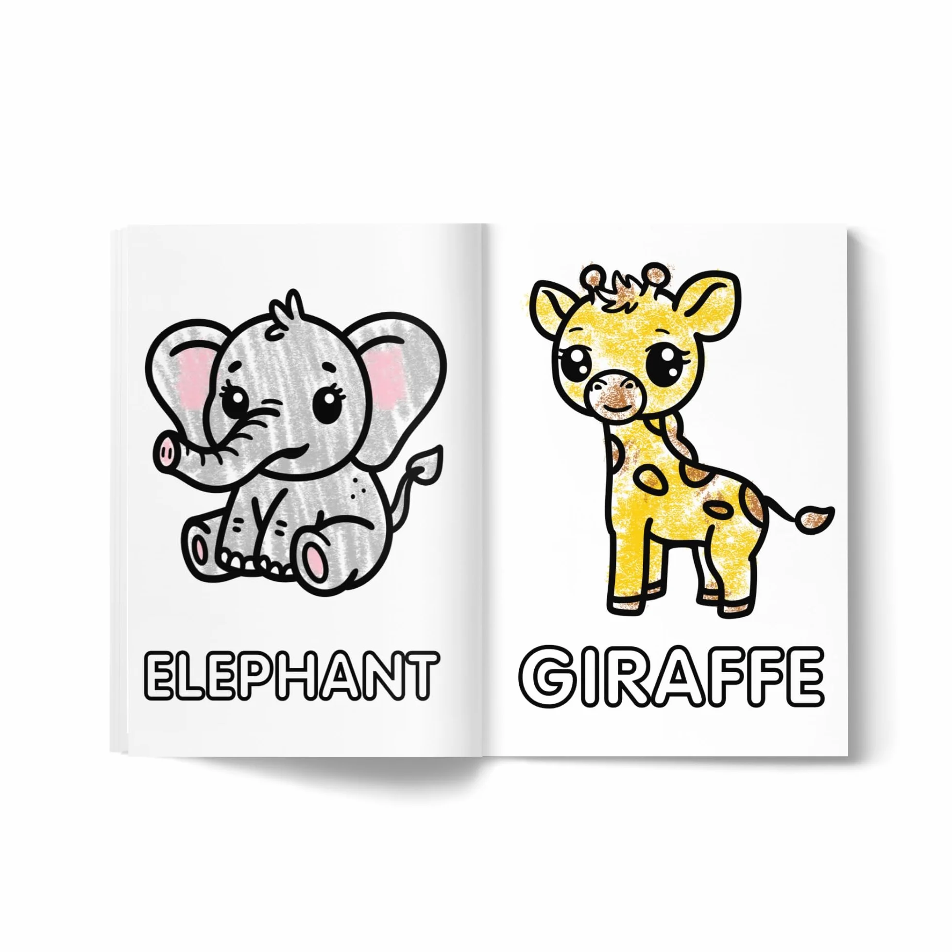 Toddler's Head Start Educational Coloring Book Ages 1-3: Over 100 Pages | Learn Colors, Words, ABCs, Numbers, Foods, Objects, Cute Animals
