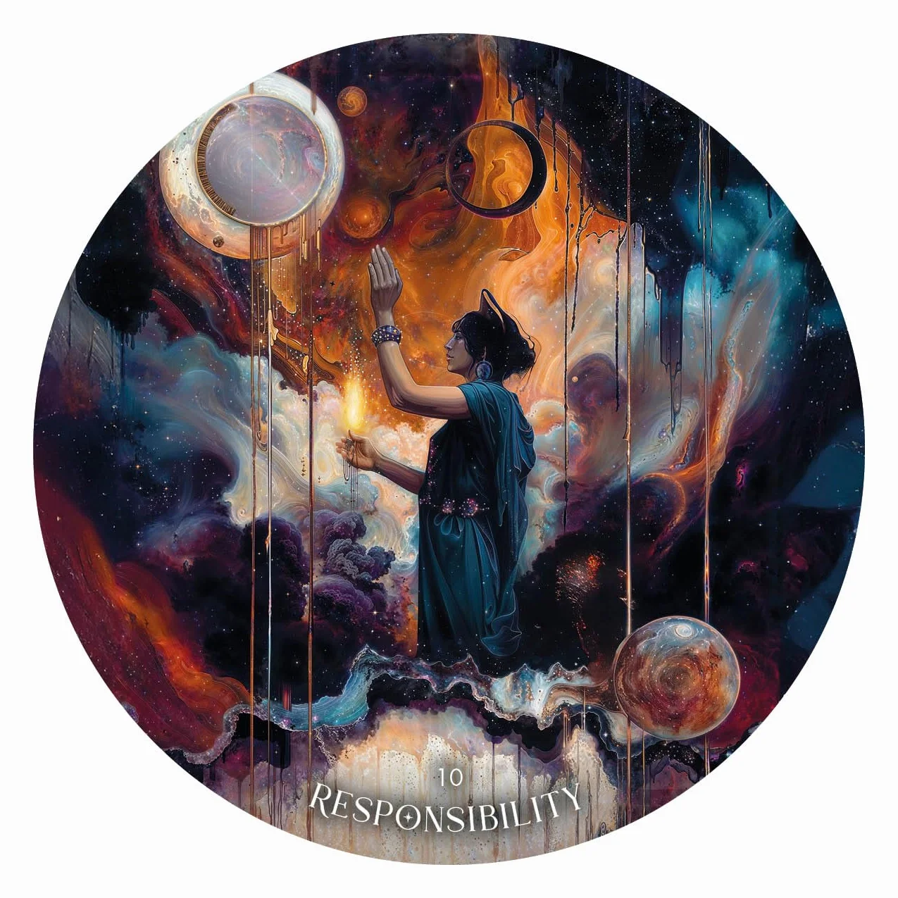 The Dark Moon Oracle: A 48-Card Deck and Guidebook from the creator of Moonology(TM)