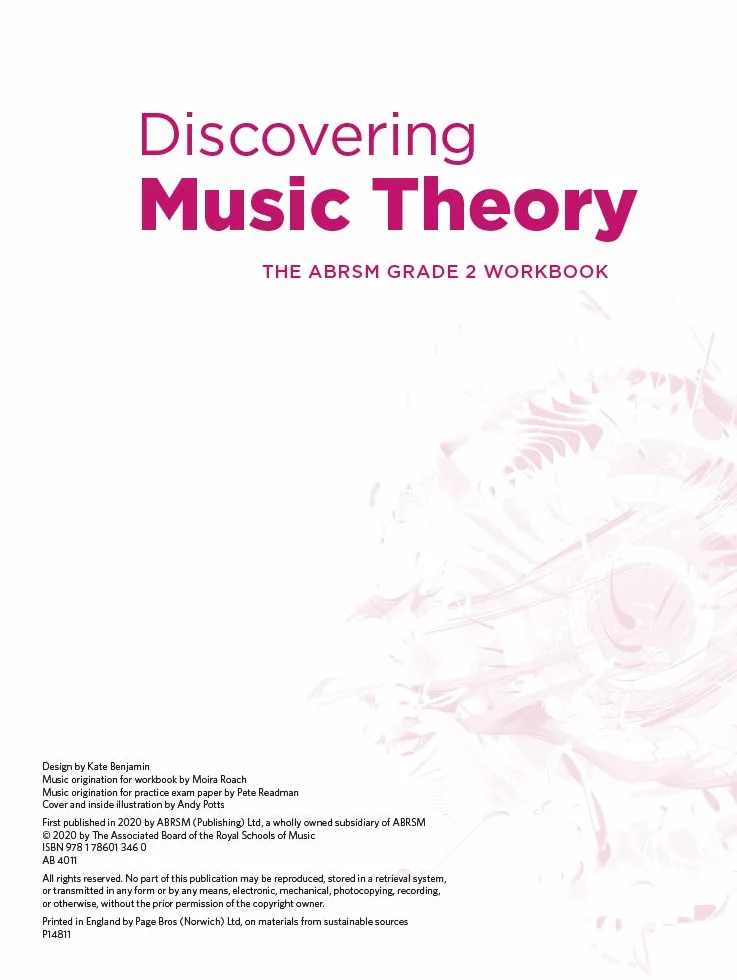 Discovering Music Theory, The ABRSM Grade 2 Workbook