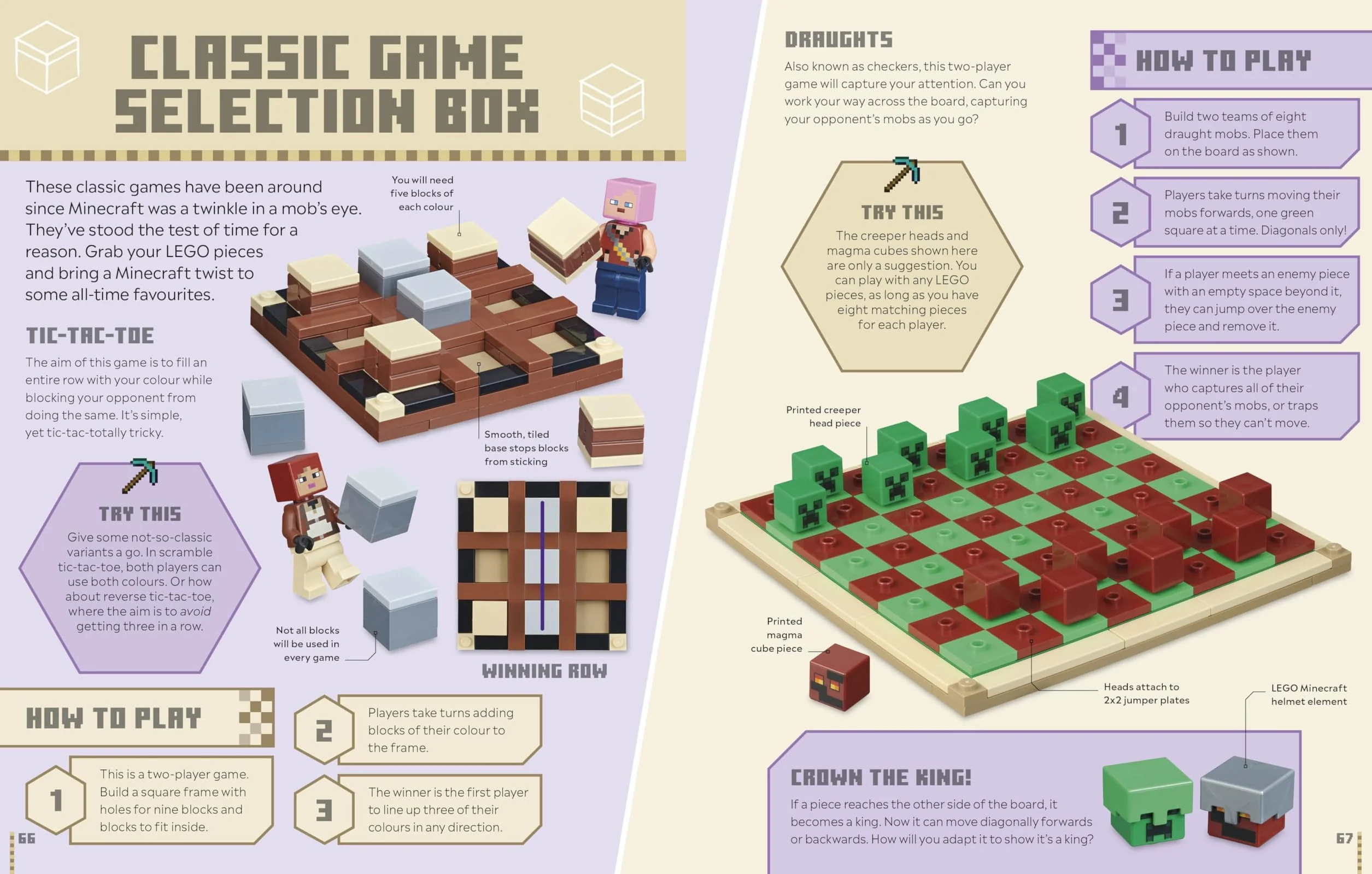 LEGO Minecraft Games Book: 50 Fun Ideas to Play with Your LEGO Collection!