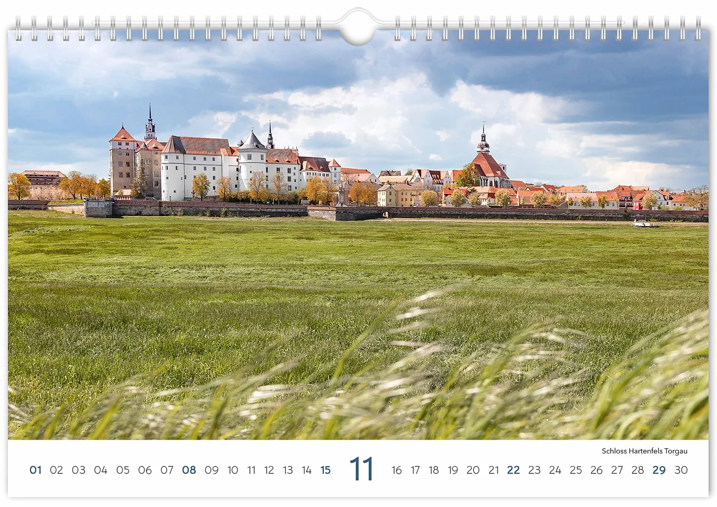 Kalender Sachsen 2026: | 30 x 20 cm | weißes Kalendarium