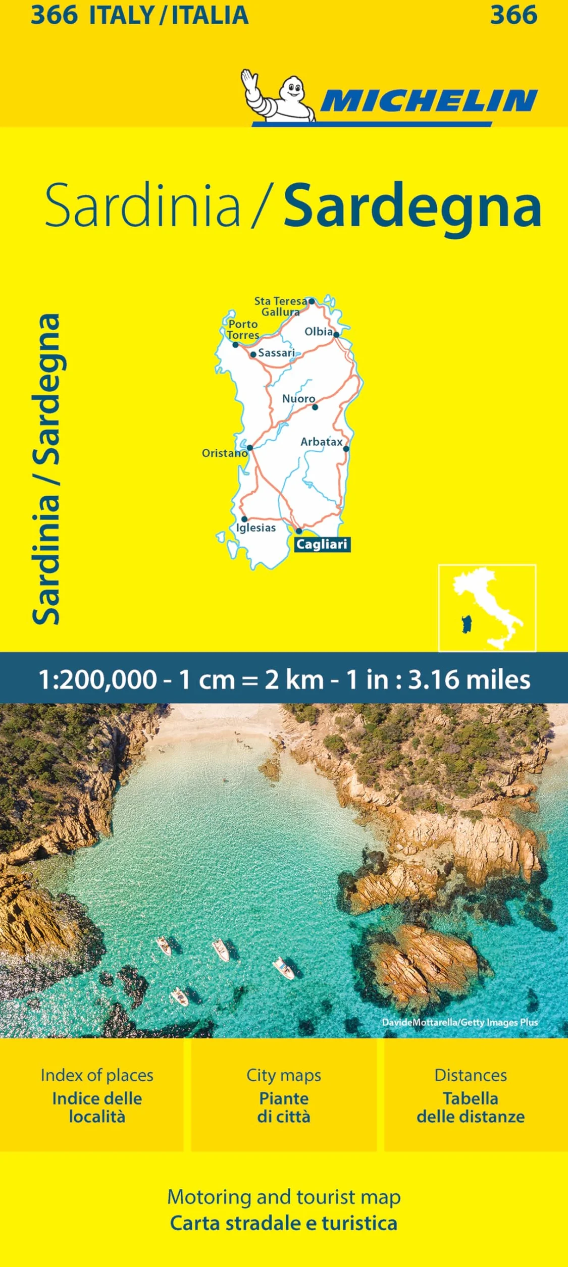 Sardegna-Sardinia 1:200.000. Ediz. bilingue: Map