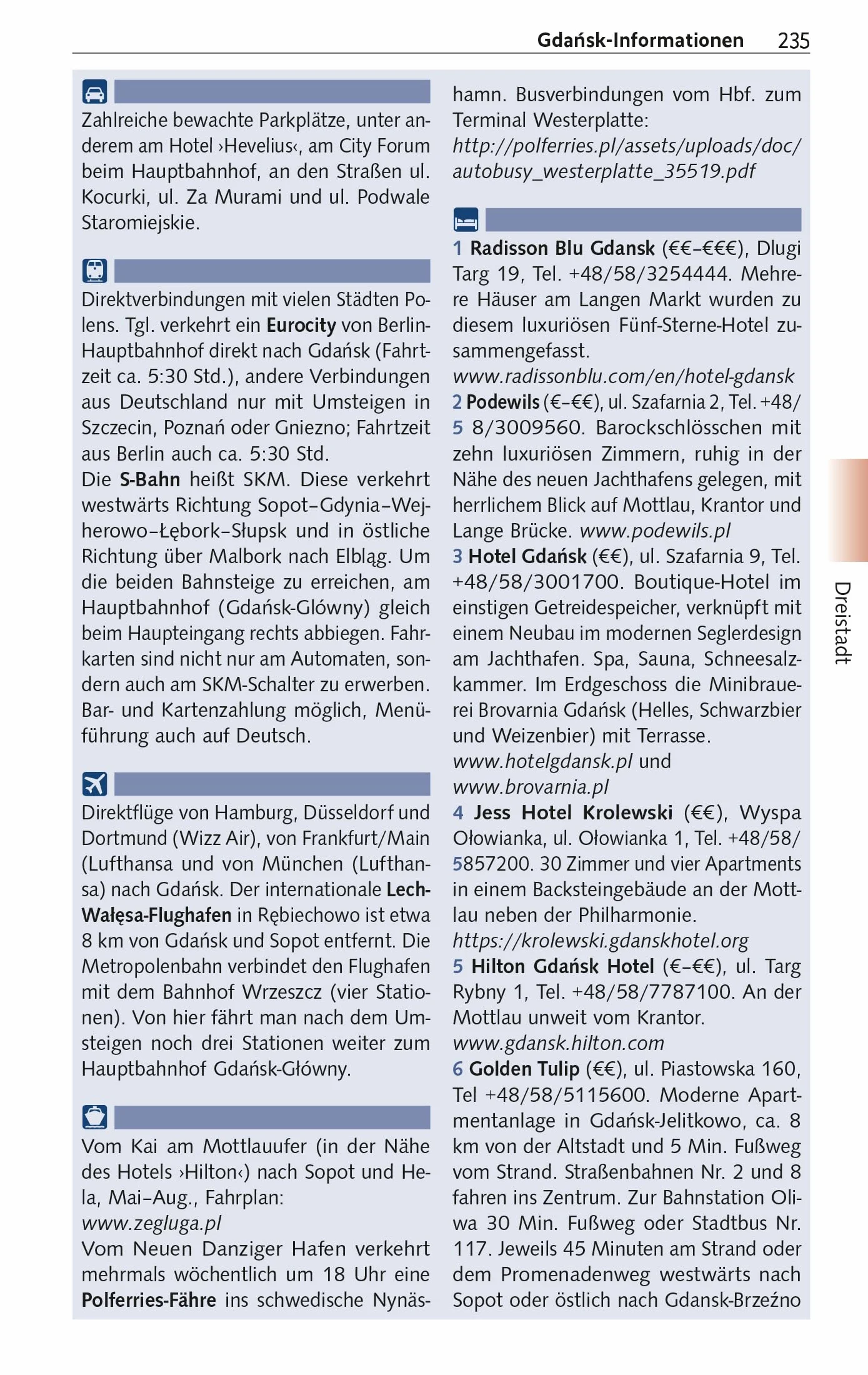 TRESCHER Reiseführer Polnische Ostseeküste: Mit Stettin, Danzig, Kaschubien und Marienburg