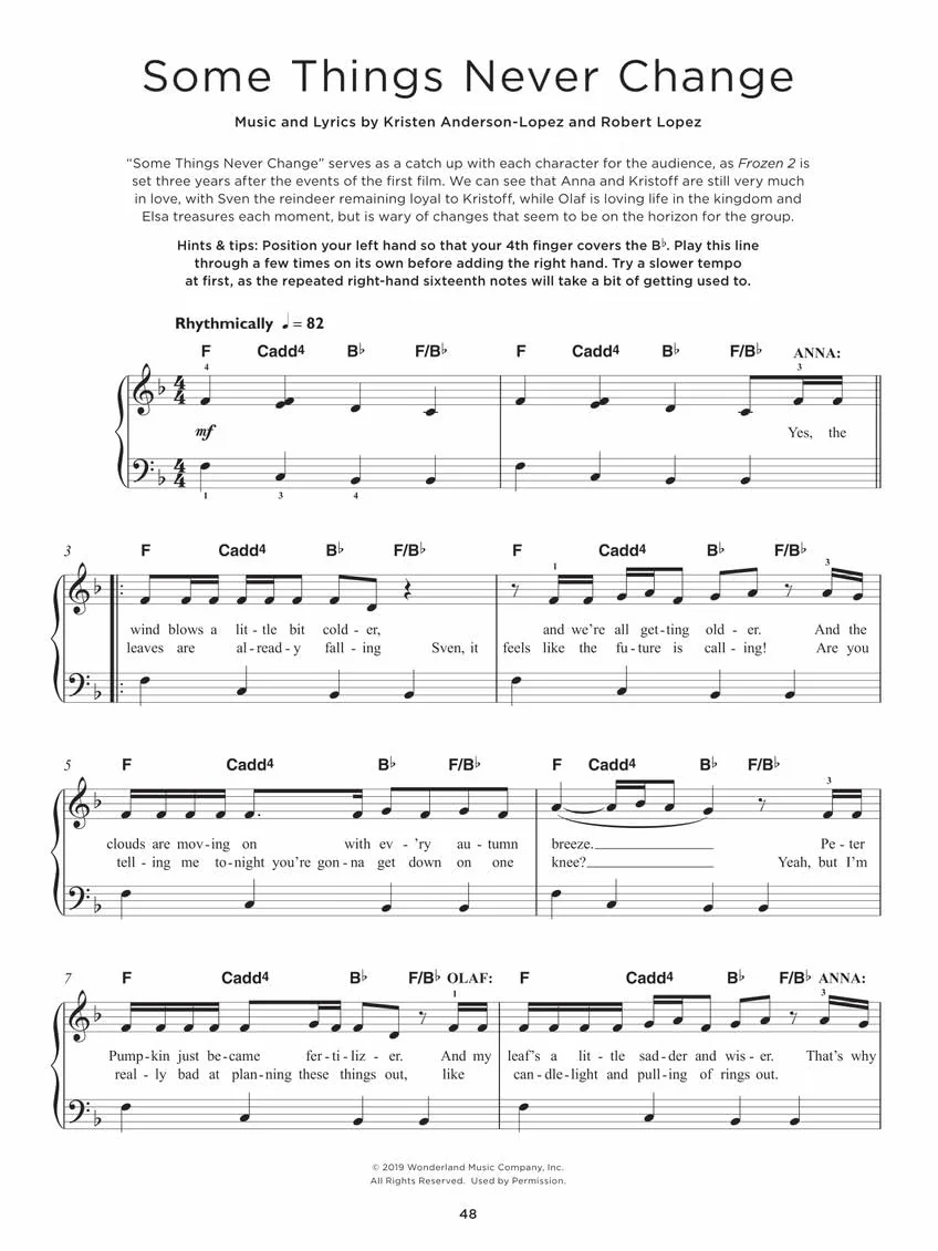 Really Easy Piano: The Frozen Collection - 14 Favorites from Frozen and Frozen 2 with Lyrics: Really Easy Piano - 14 Favorites from Frozen & Frozen 2