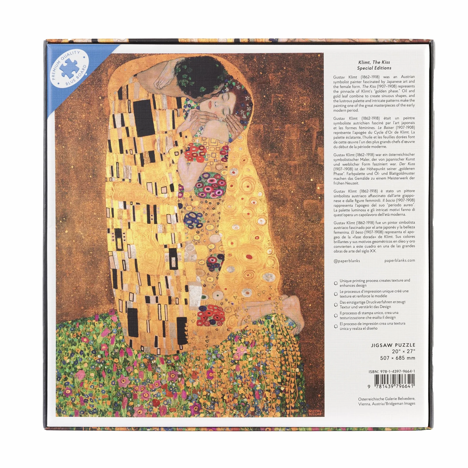Puzzle Paperblanks Klimt, Le Baiser 1000 pièces