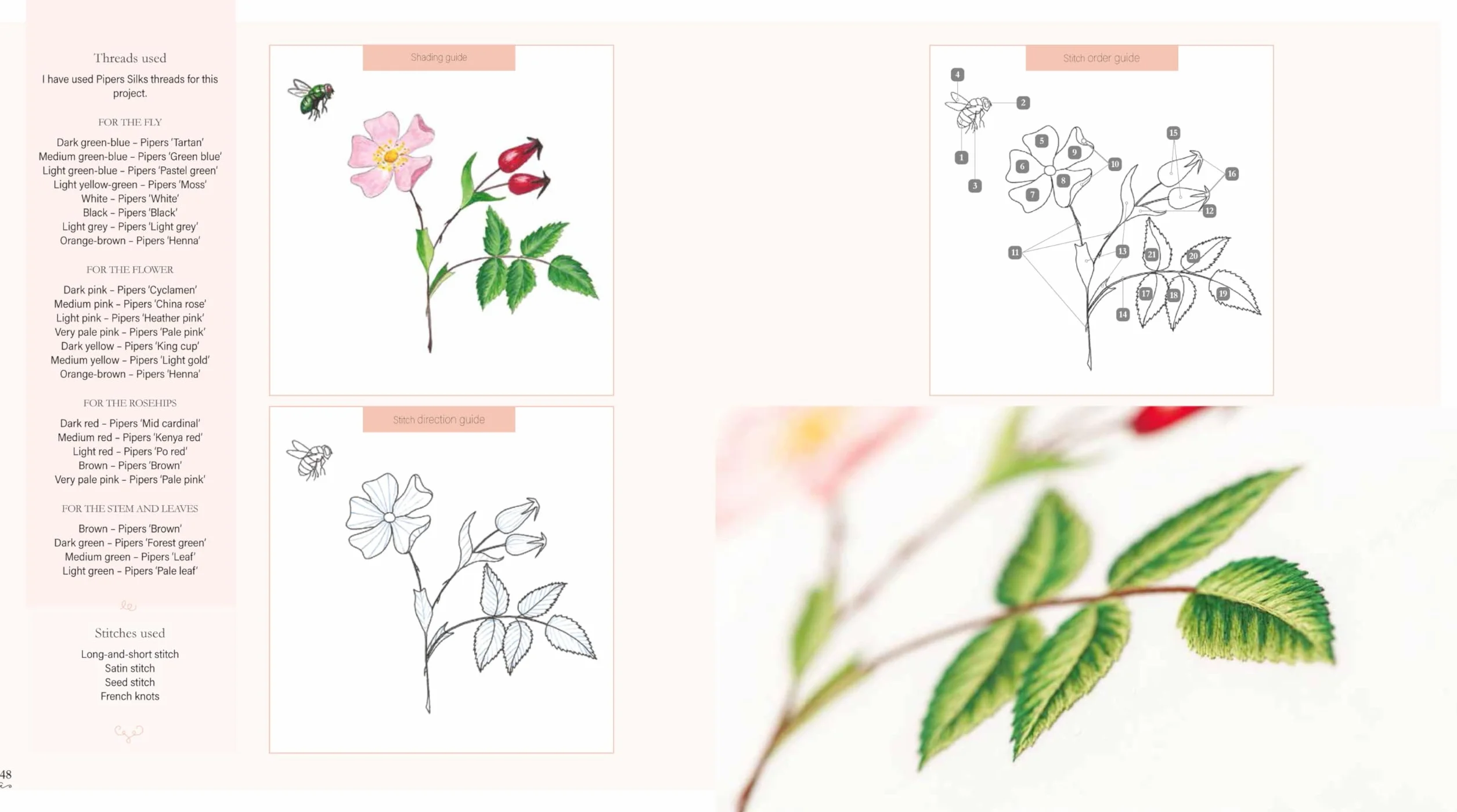Needlepainted Plants and Pollinators: An Insect Lover's Guide to Silk Shading Embroidery