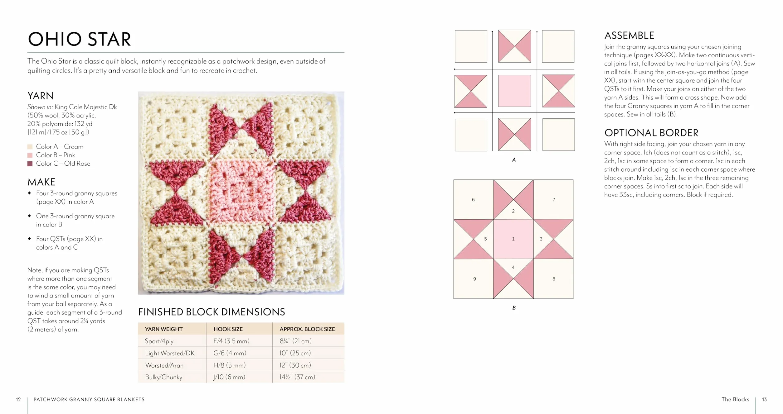 Patchwork Granny Square Blankets: Learn to Crochet Quilt-Inspired Throws, Home Décor & More