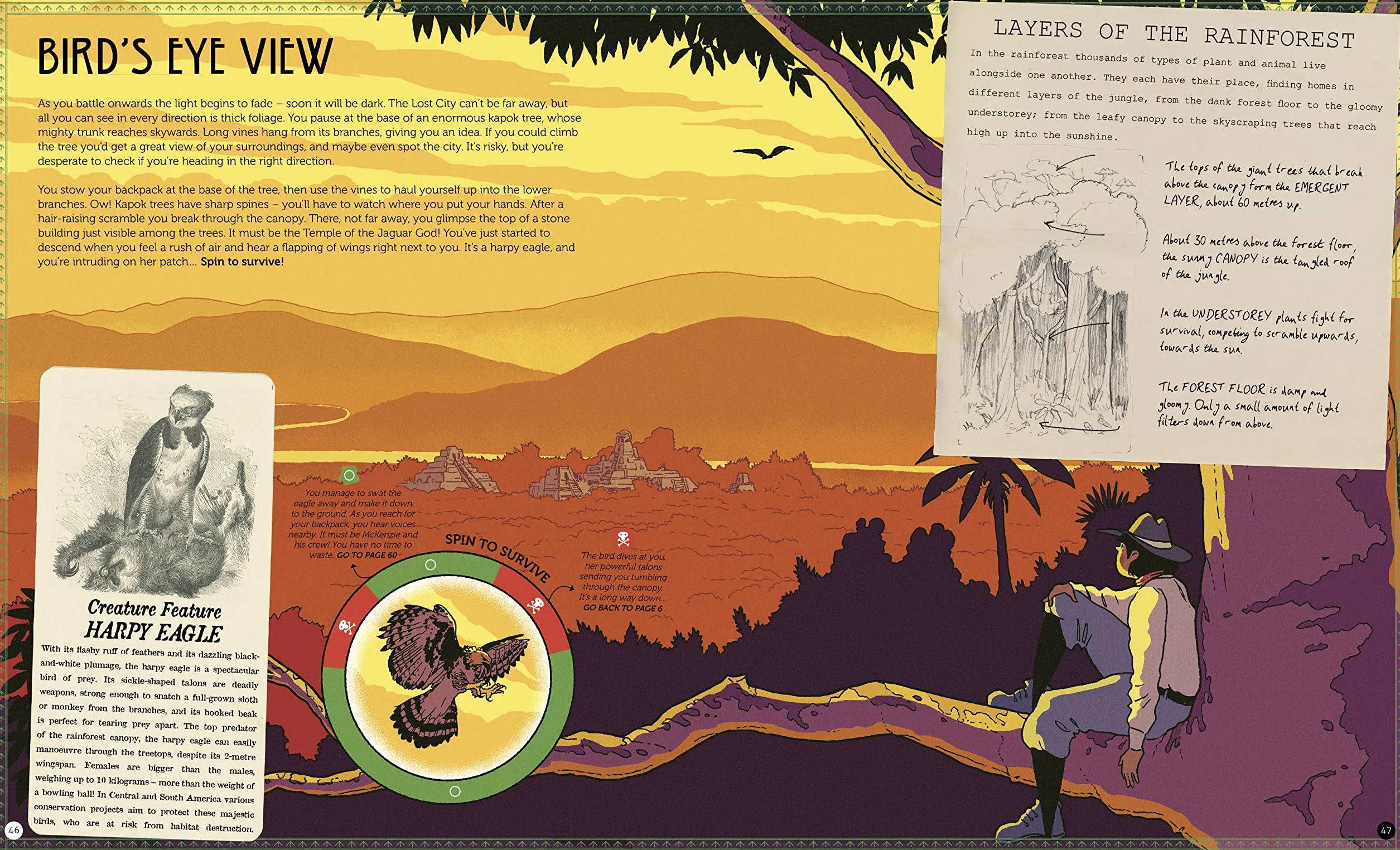 Spin to Survive: Deadly Jungle: Decide Your Destiny with a Pop-Out Fortune Spinner!