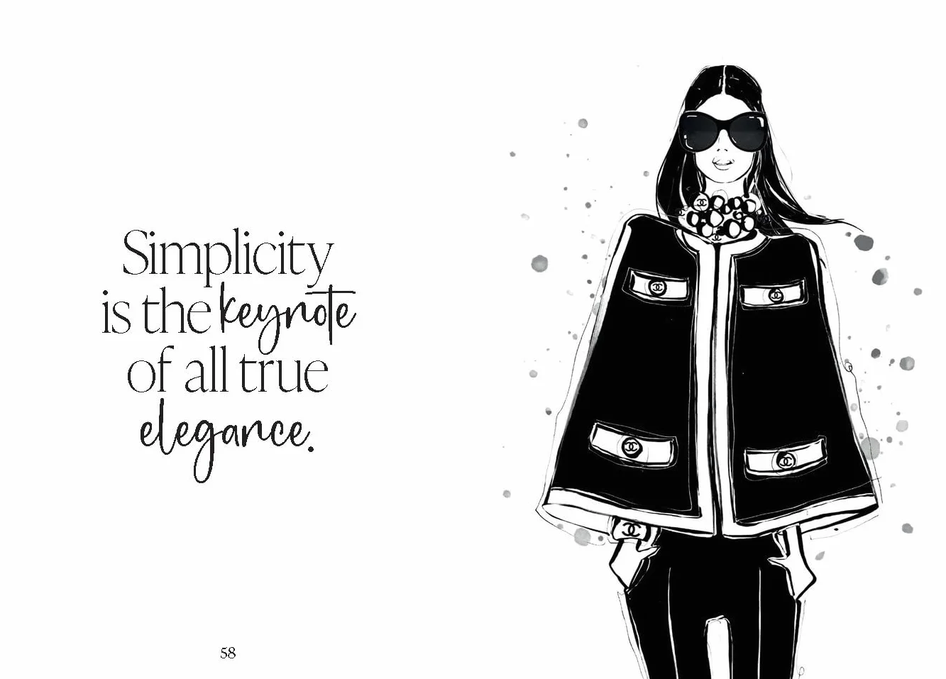 Words from a Fashion Icon: Coco Chanel: Inspirational Quotes by Fashion Designer Coco Chanel, Illustrated by Megan Hess