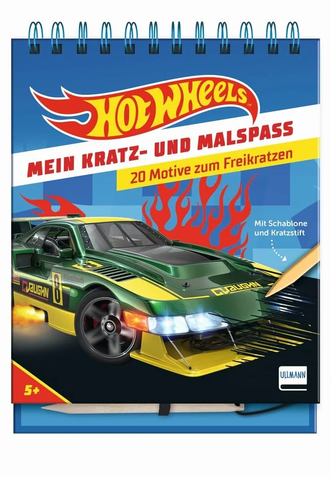 Mein Kratz- und Malspaß - Hot Wheels(TM): Kratzbuch mit 20 Kratzbildern von Hot Wheels-Autos und Bildern zum Malen, Geschenk für Jungen und Mädchen ab 5 Jahren