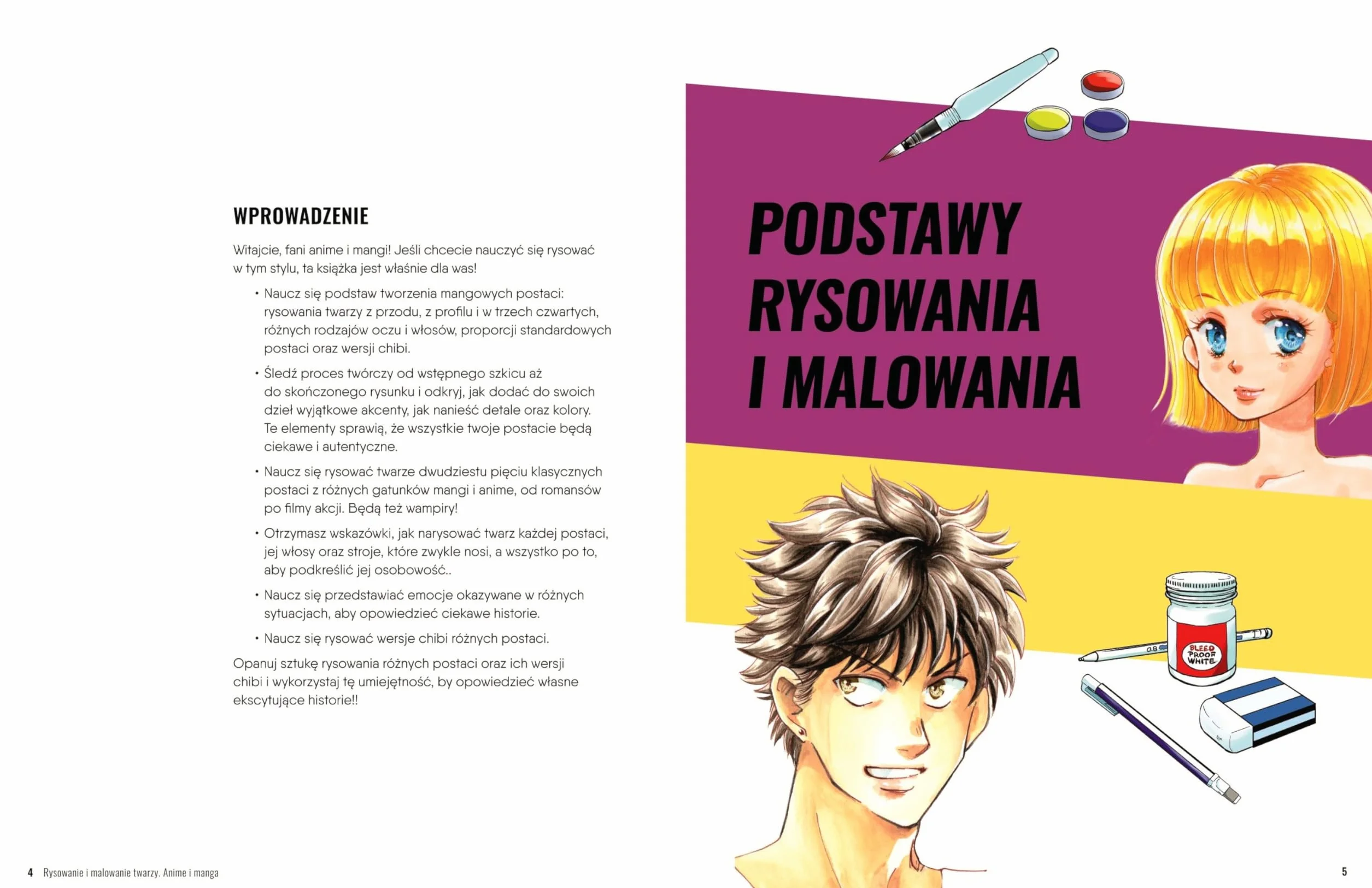 RYSOWANIE I MALOWANIE TWARZY. ANIME I MANGA: Tworzenie postaci i twarzy krok po kroku