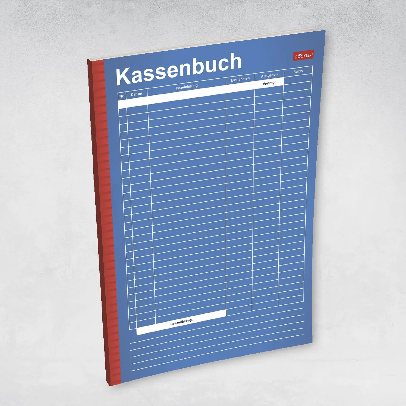 Gockler KASSENBUCH A4: Einnahmen-Ausgaben-Buch für Selbstständige, Haushalt & Gastronomie, 100+ Seiten, steuerkonform, blau