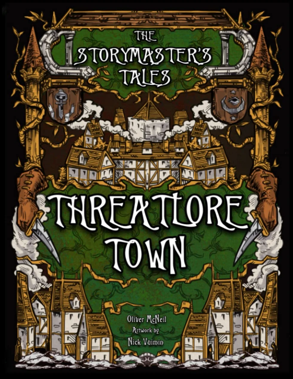 The Storymaster's Tales "Threatlore Town" Folklore Fantasy Role-Playing Game: Become a Hero in a Family Tabletop RPG Board Game Book. Kids and Adults Solo-5 Players