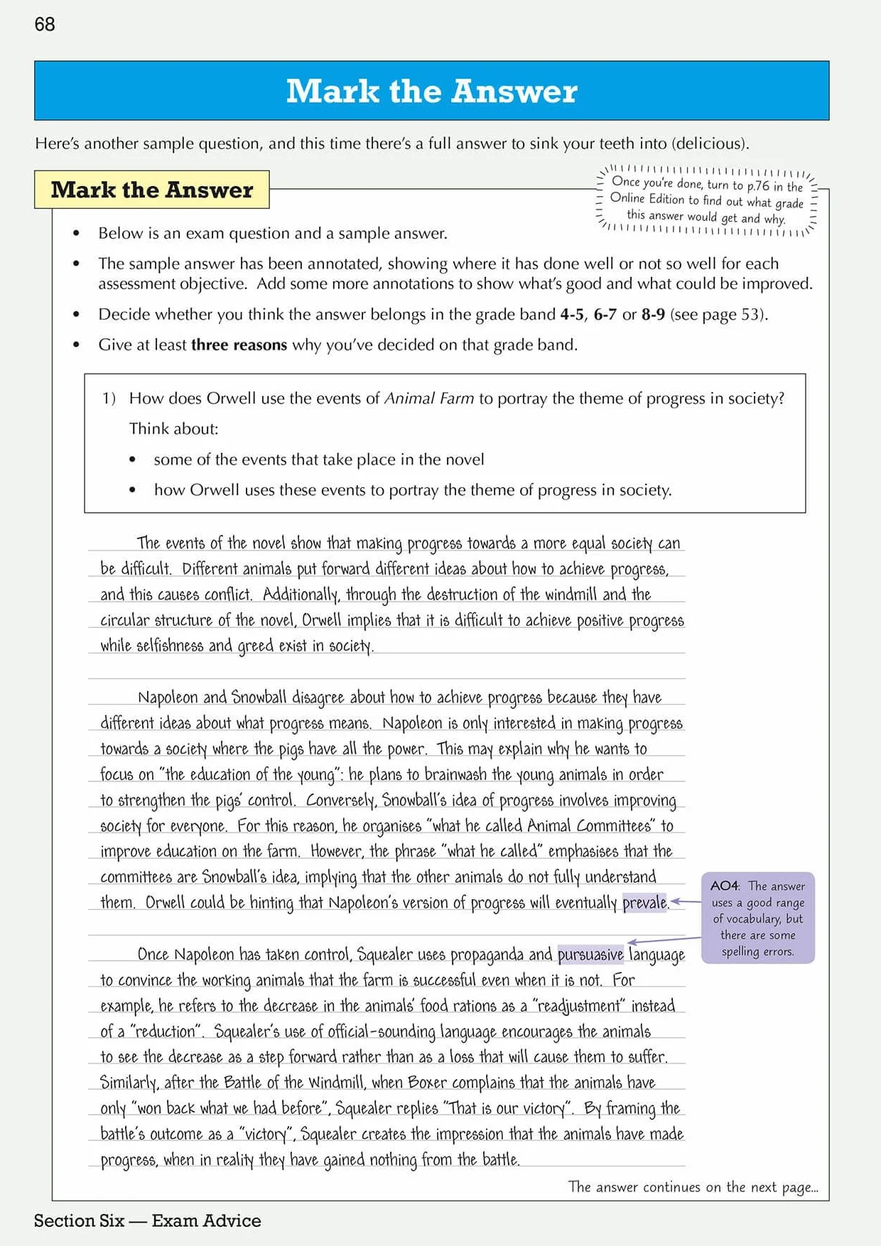 Grade 9-1 GCSE English Text Guide - Animal Farm
