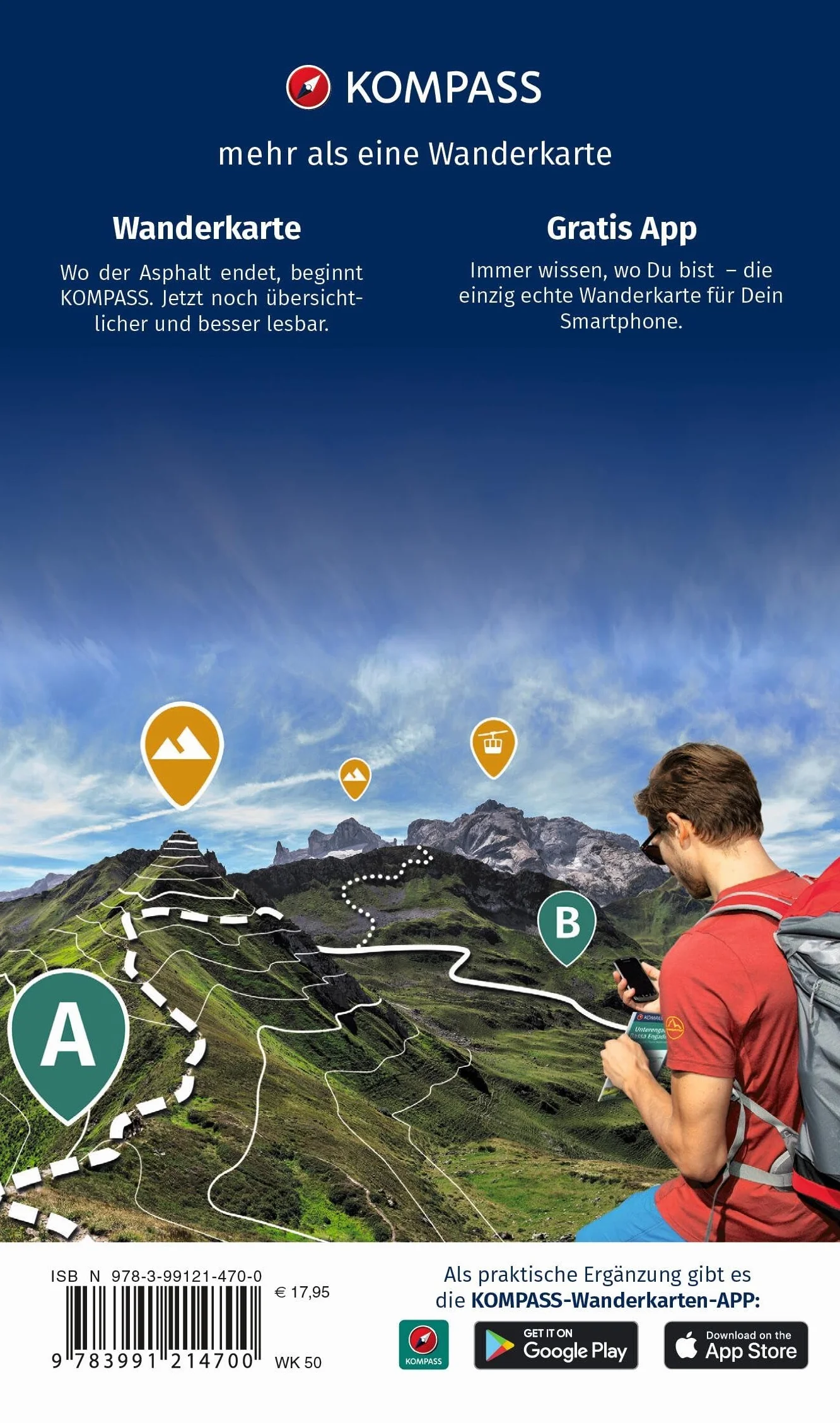 Carta escursionistica Kom 50. Nationalpark Hohe Tauern, Großvenediger, Großglockner, Ankogel: Set van 3 wandelkaarten Schaal 1 : 50.000